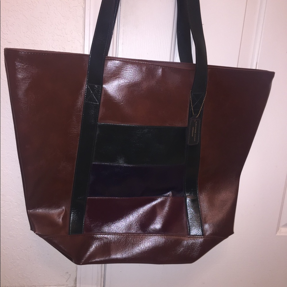 Alexander Julian Vintage Leather Handbag Womenwear